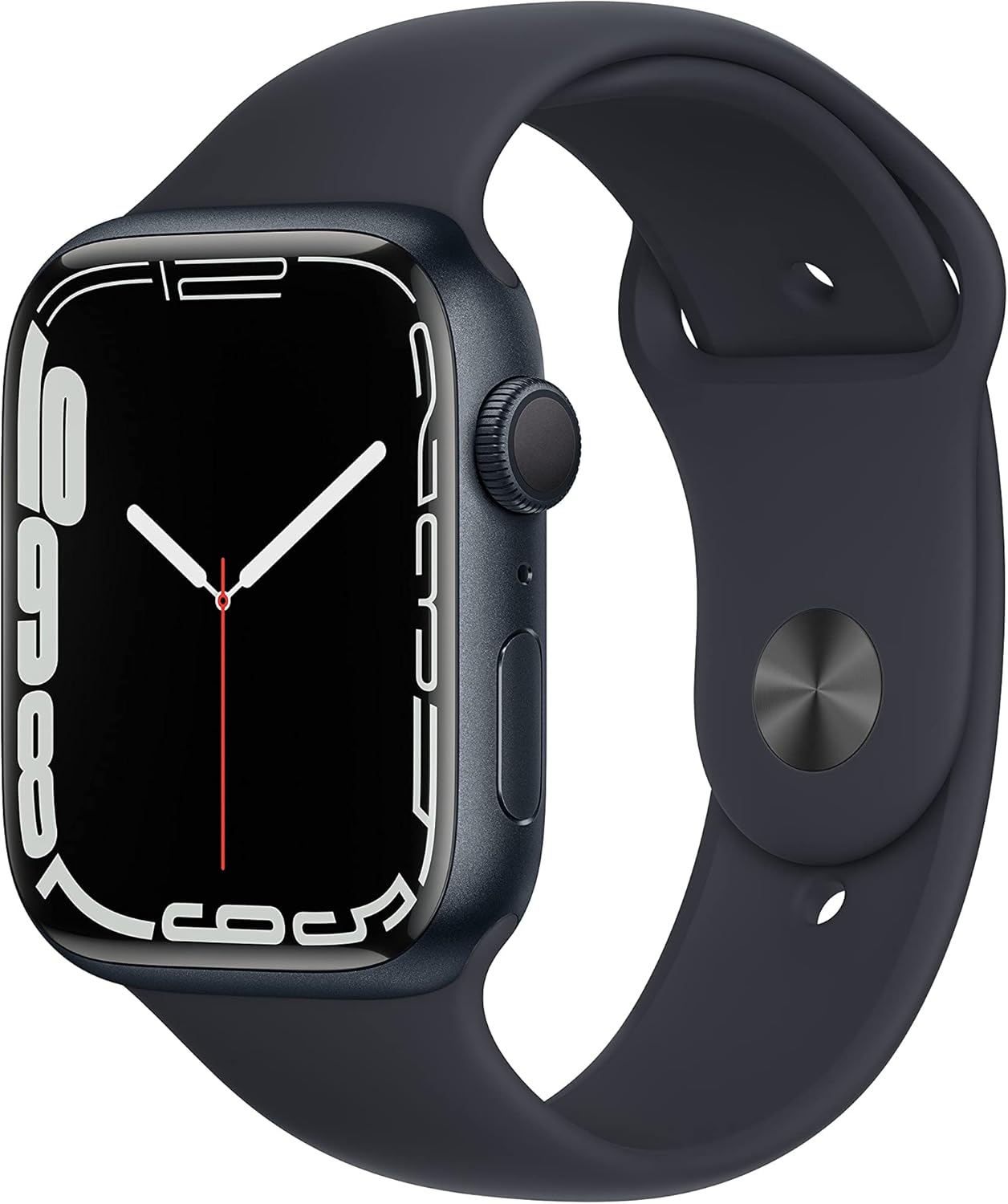 Apple Watch Series 7 (GPS, 45MM) Aluminiumgehäuse Mitternachts mit Mitternachts Sportarmband (Generalüberholt)